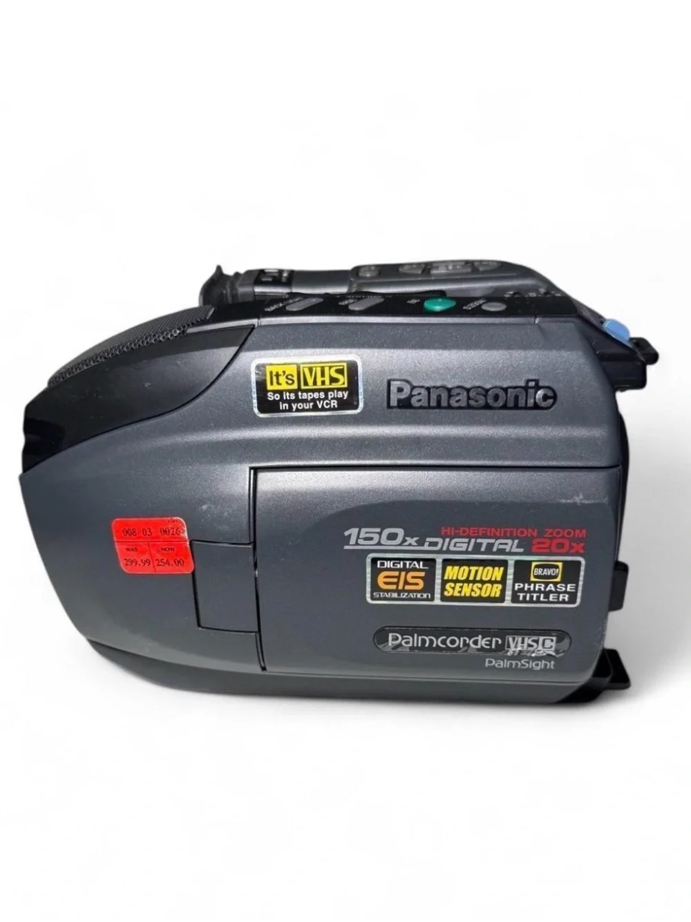 VTG Panasonic Palmcorder PalmSight PV-L501D VHS-C Camcorder Untested No Battery